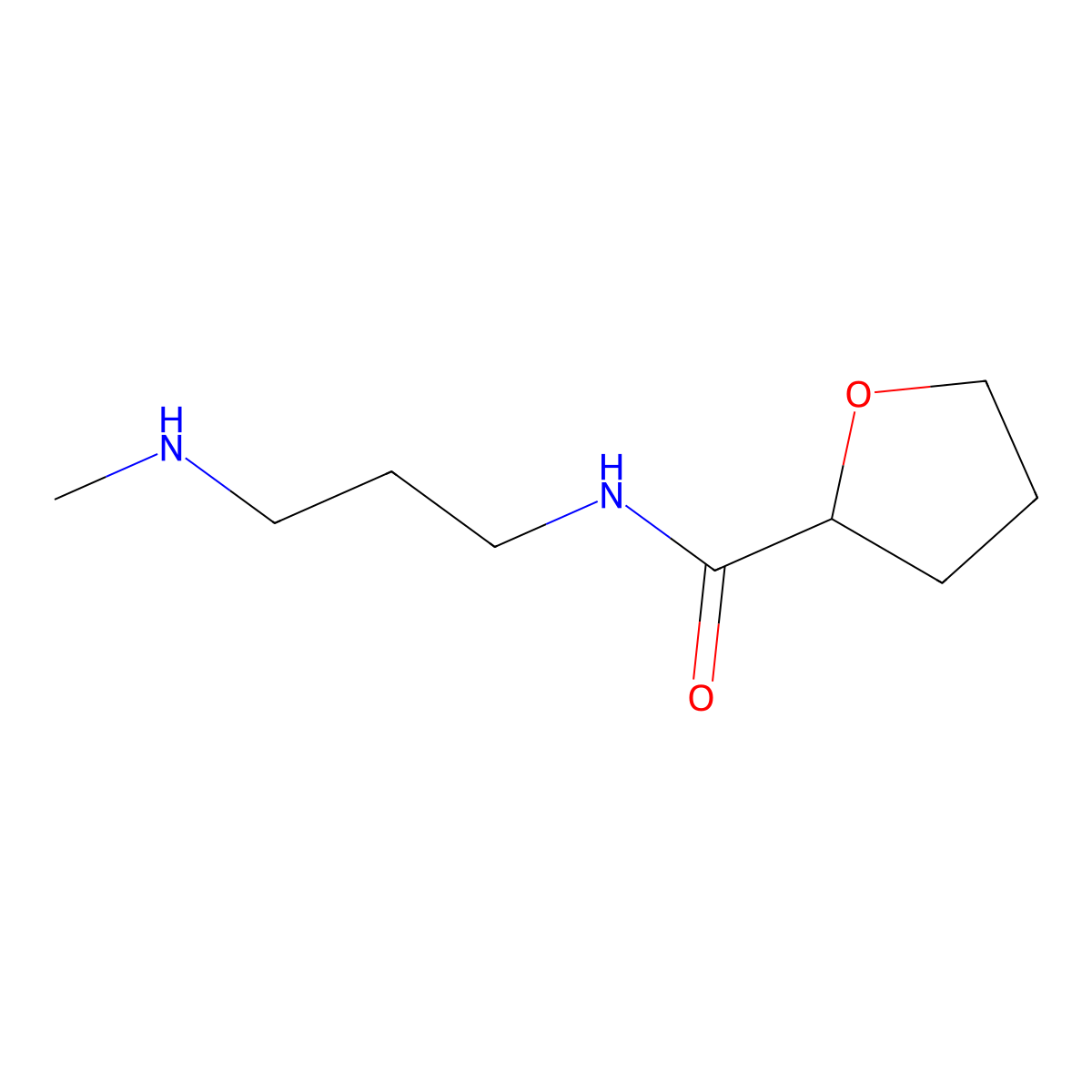 N-[3-(Methylamino)propyl]oxolane-2-carboxamide molecular structure, CAS 81403-67-0