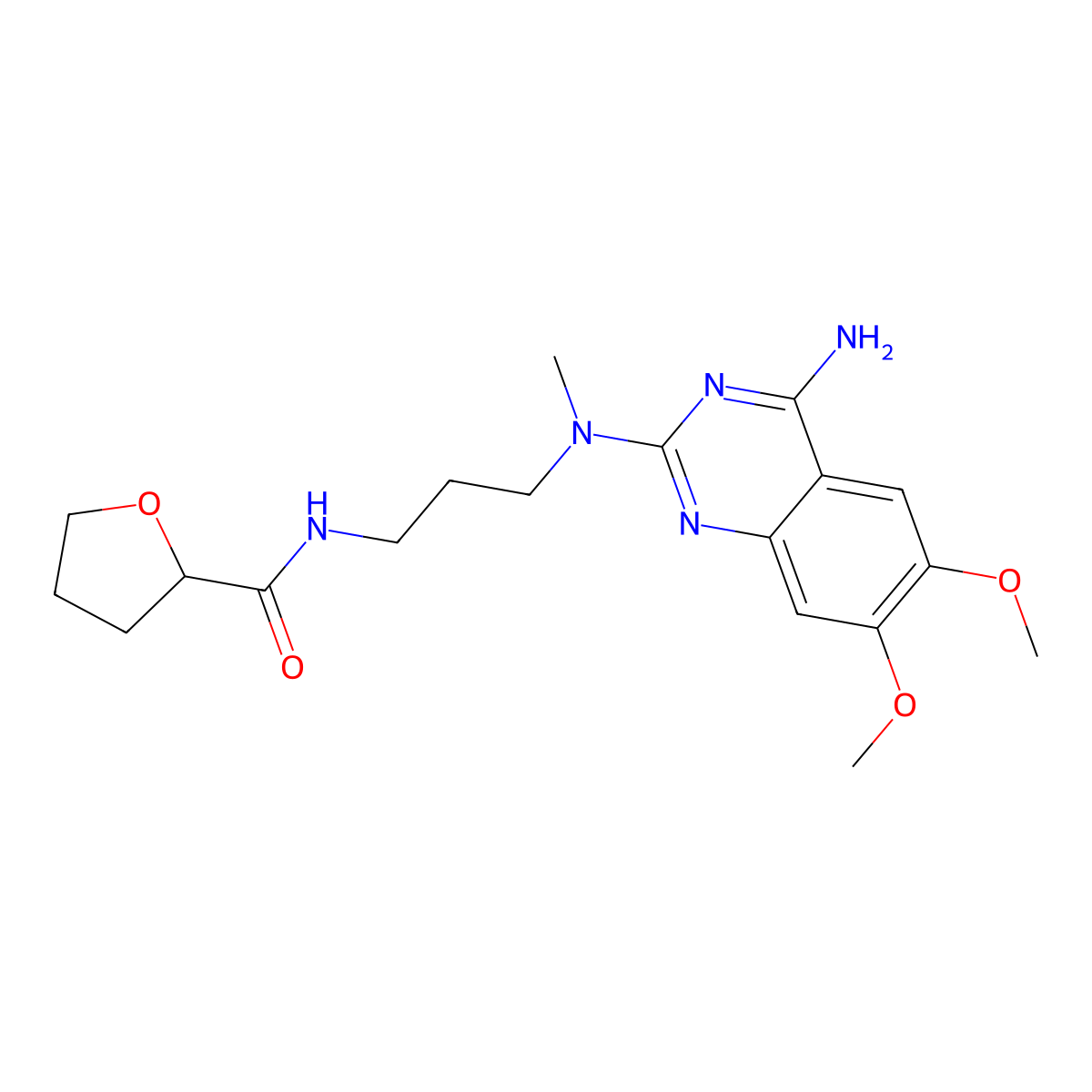 Alfuzosin molecular structure, CAS 81403-80-7