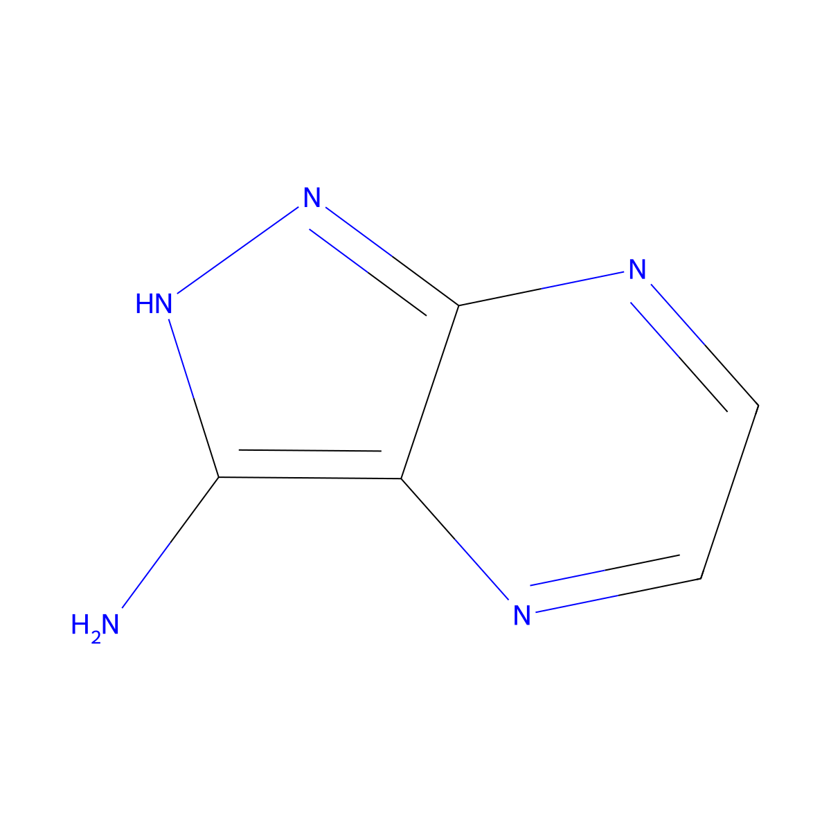 1h-Pyrazolo[3,4-b]pyrazin-3-amine molecular structure, CAS 81411-64-5