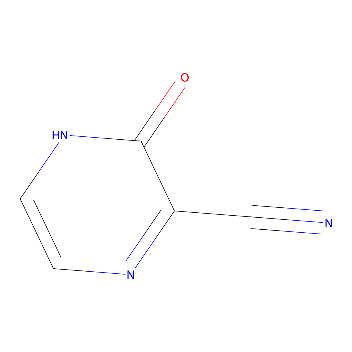 3-Oxo-3,4-dihydropyrazine-2-carbonitrile molecular structure, CAS 81411-78-1