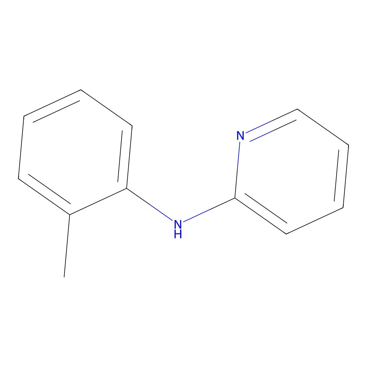 N-(2-methylphenyl)pyridin-2-amine molecular structure, CAS 81416-25-3