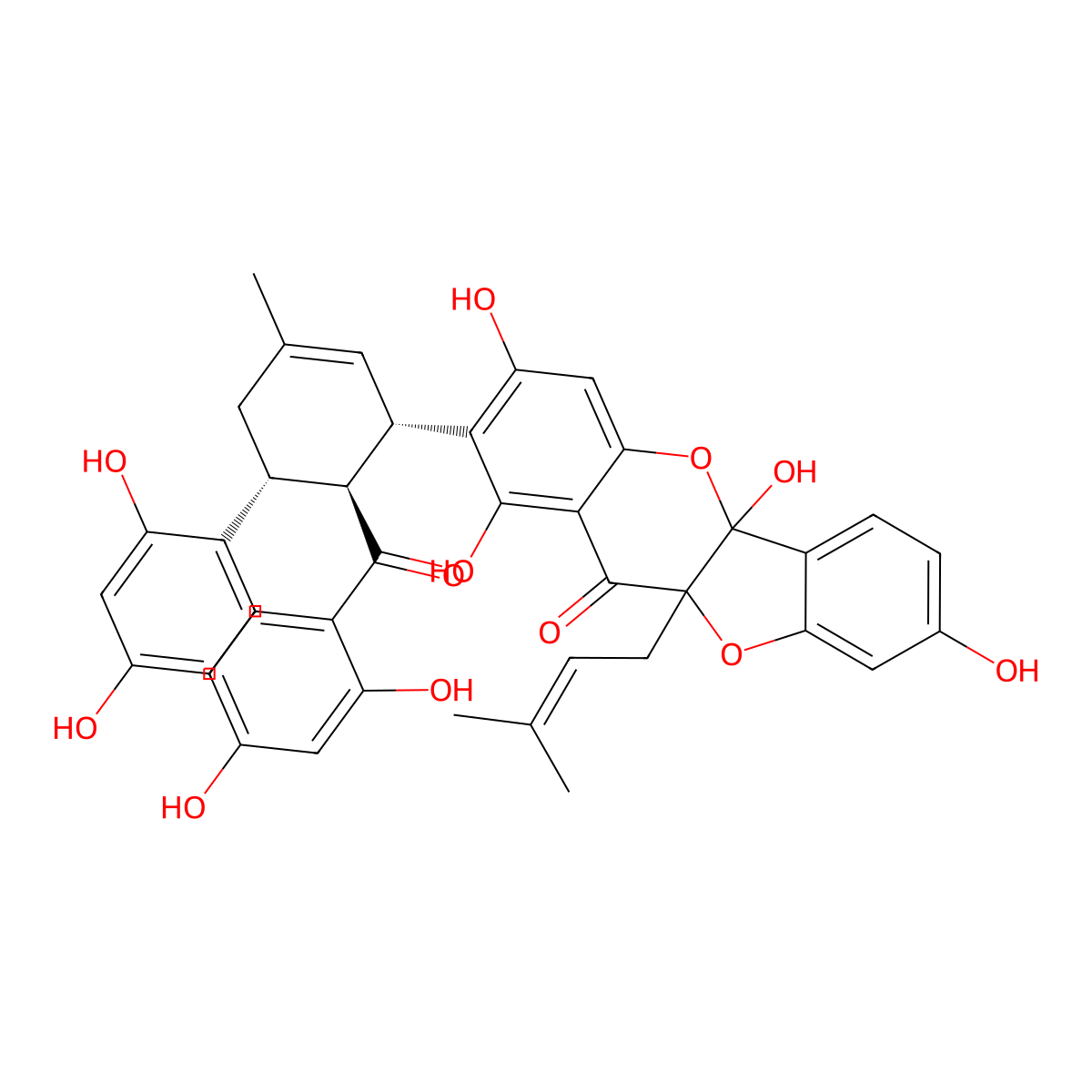 Sanggenon D molecular structure, CAS 81422-93-7