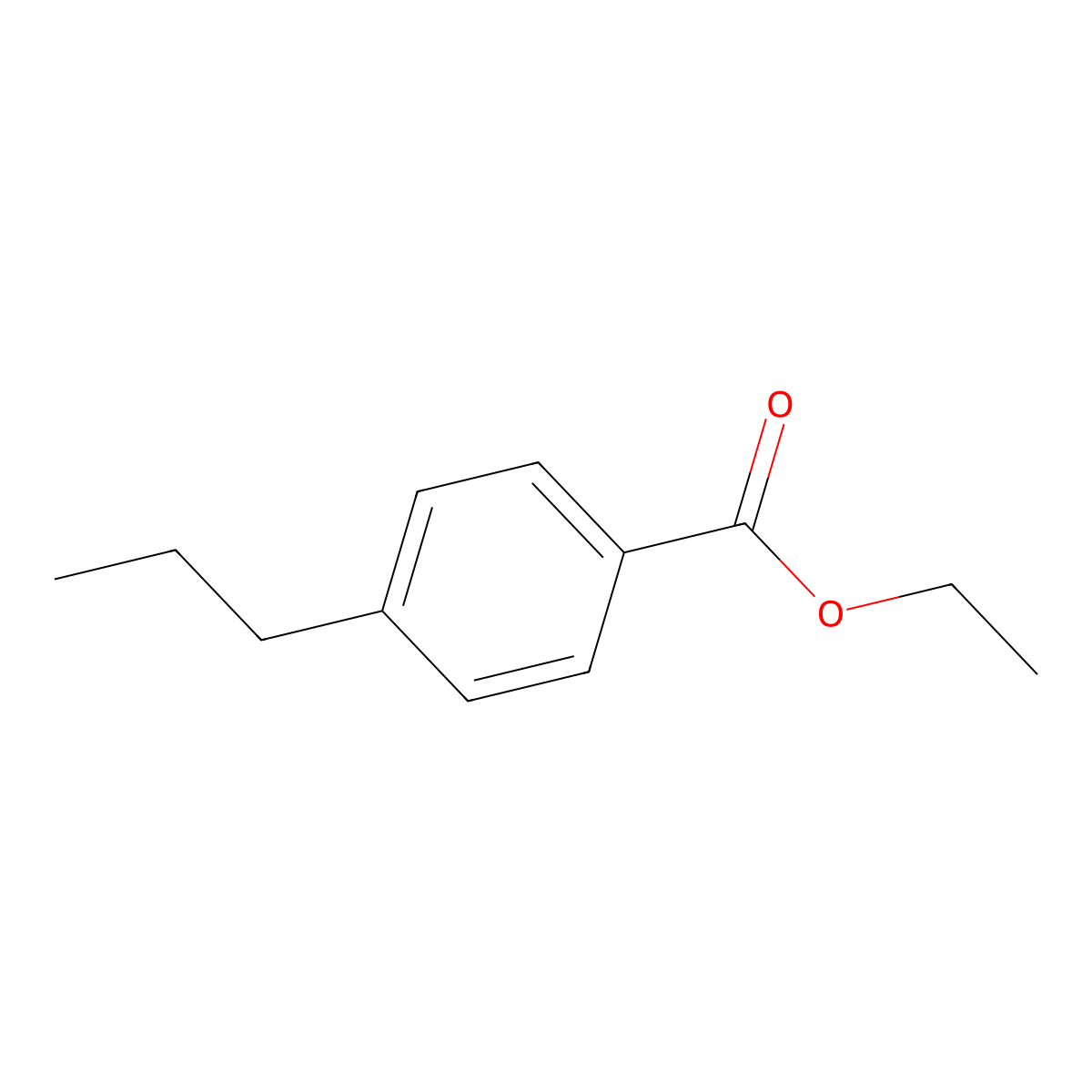 Ethyl 4-propylbenzoate molecular structure, CAS 81423-83-8