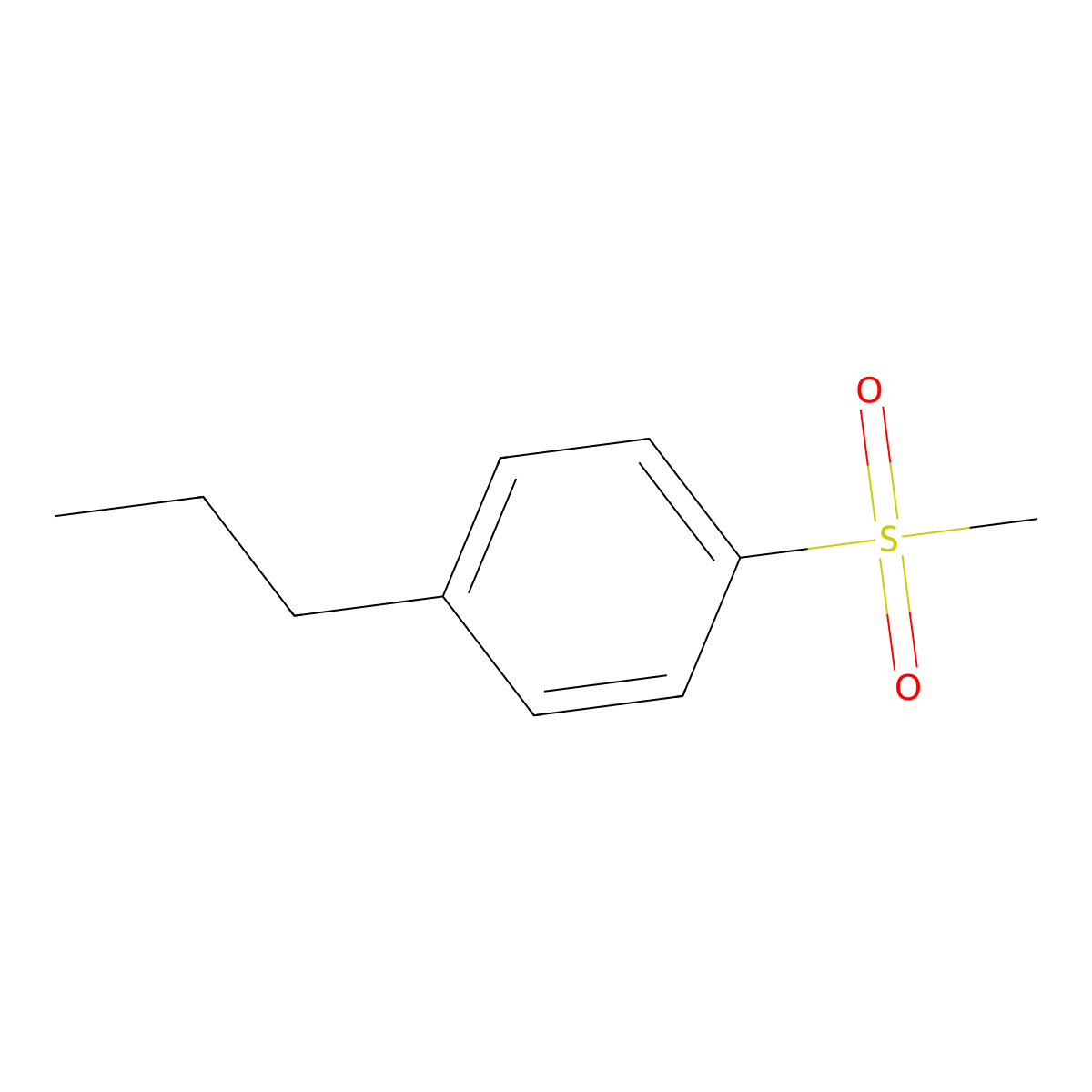 1-(Methylsulfonyl)-4-propylbenzene molecular structure, CAS 81423-84-9