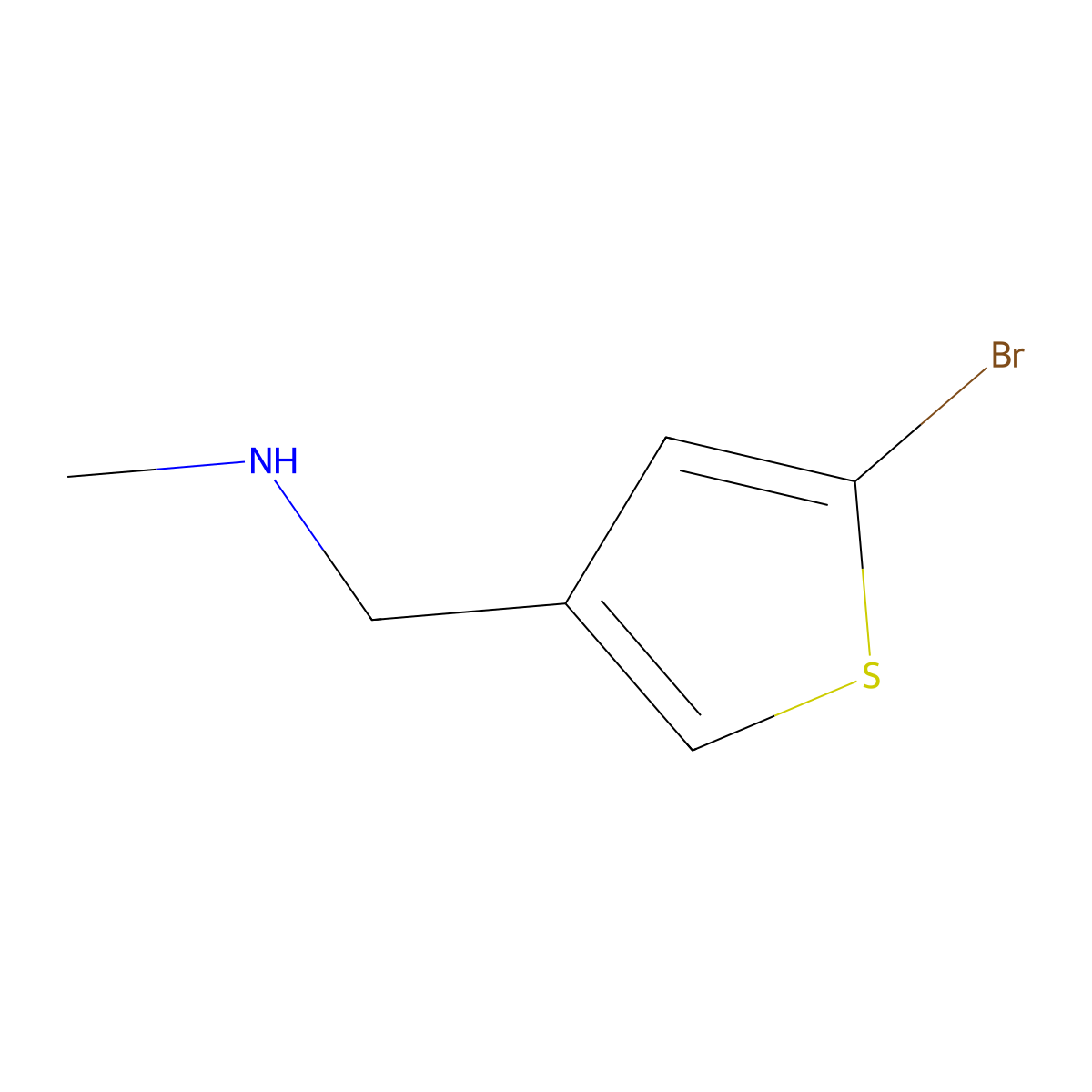 [(5-Bromothiophen-3-yl)methyl](methyl)amine molecular structure, CAS 814255-84-0