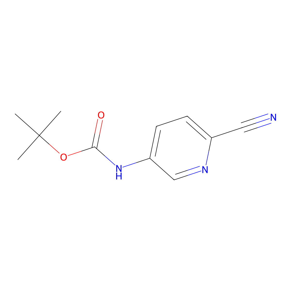 5-(Boc-amino)-2-cyanopyridine molecular structure, CAS 814263-30-4