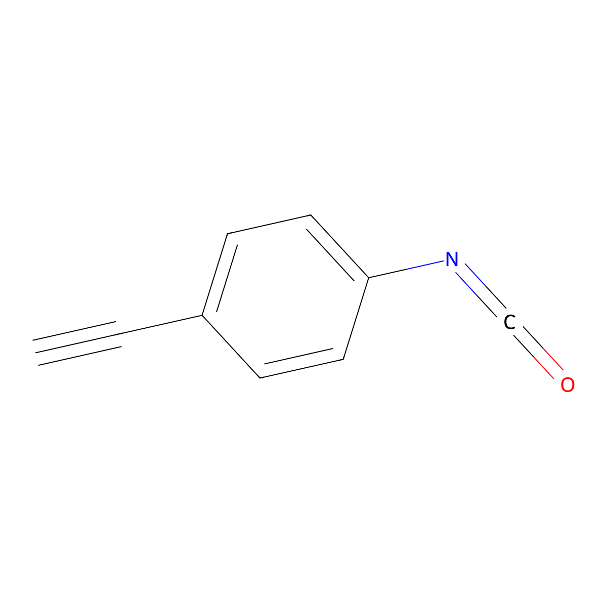 1-Ethynyl-4-isocyanatobenzene molecular structure, CAS 814264-50-1