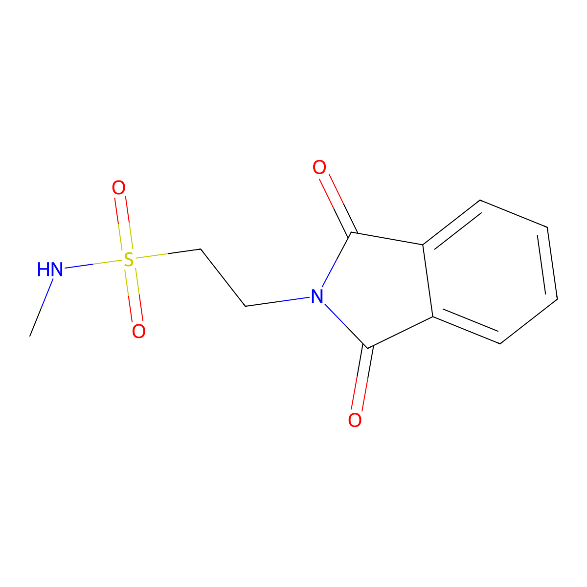 2-(1,3-dioxoisoindol-2-yl)-N-methylethanesulfonamide molecular structure, CAS 81428-01-5