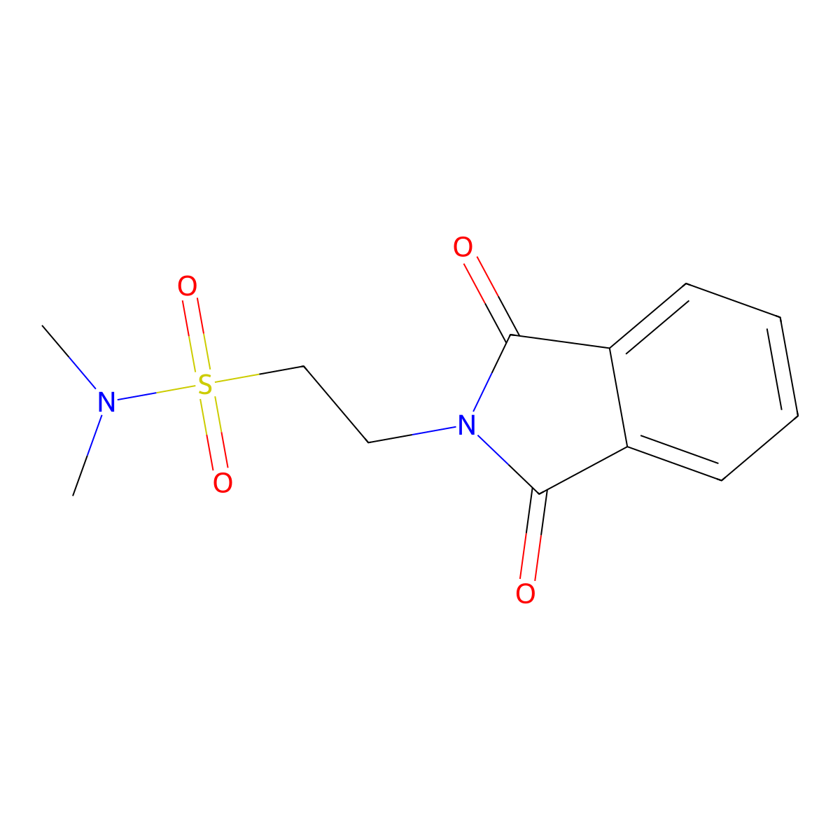 2-(1,3-dioxo-1,3-dihydro-2H-isoindol-2-yl)-N,N-dimethylethanesulfonamide molecular structure, CAS 81428-07-1