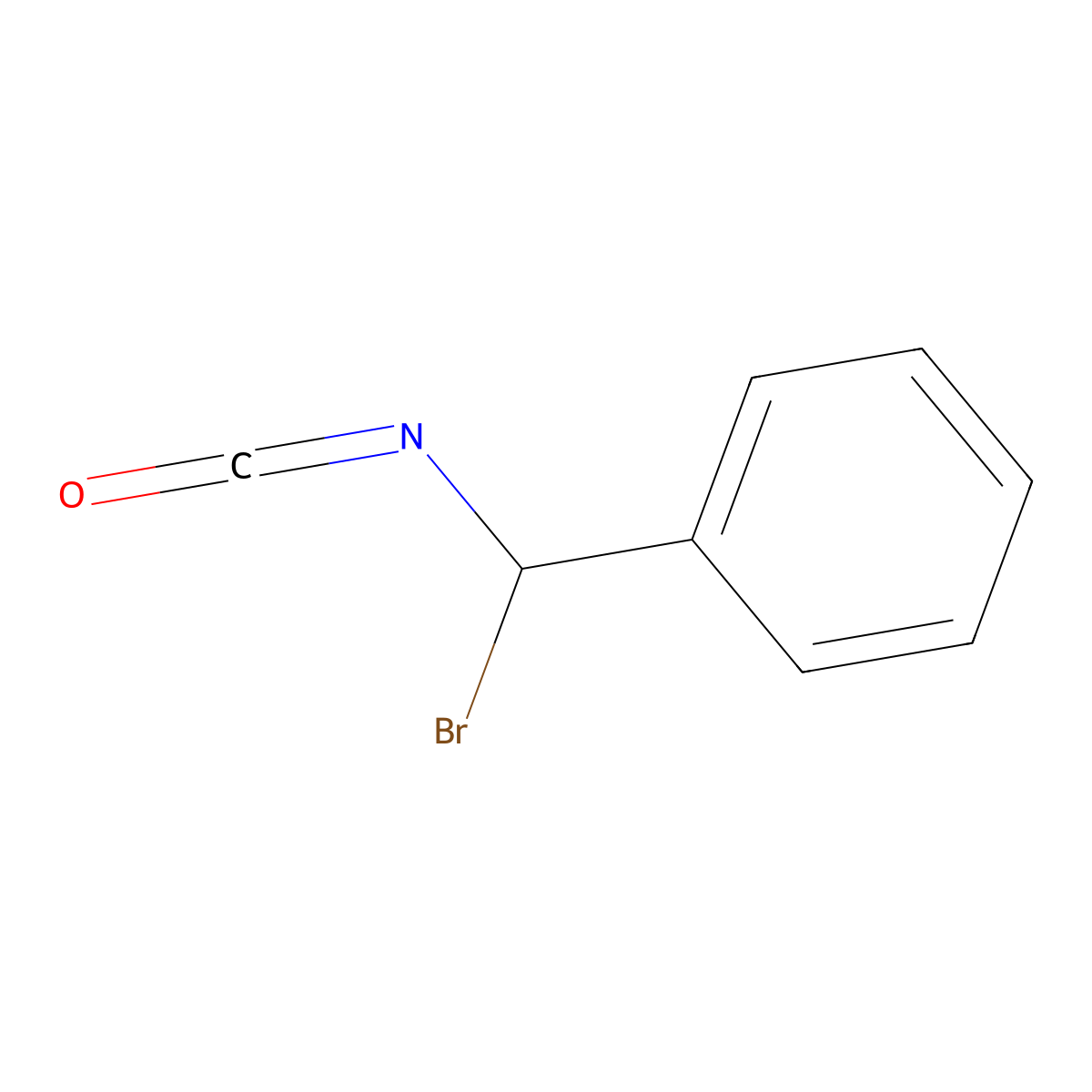 [Bromo(isocyanato)methyl]benzene molecular structure, CAS 81428-19-5