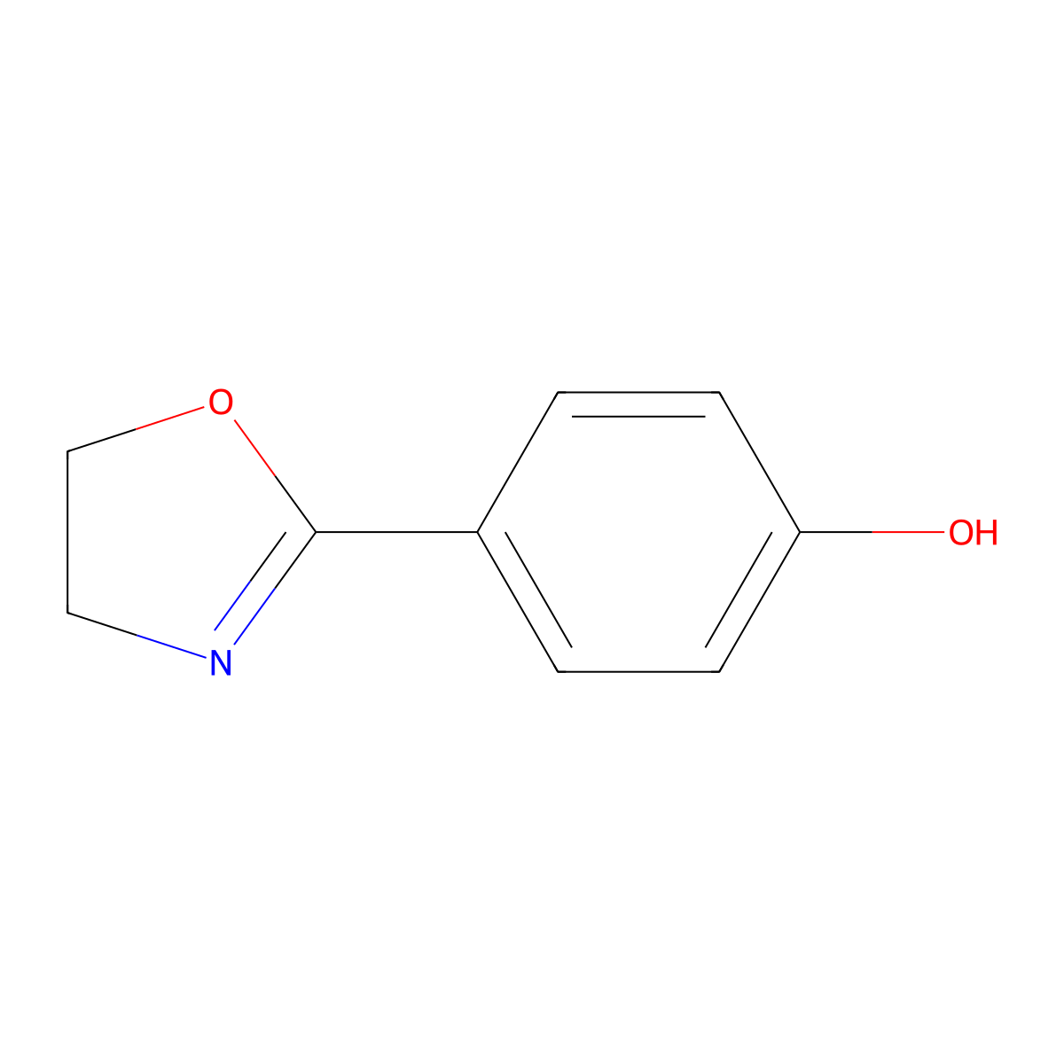 Phenol oxazoline molecular structure, CAS 81428-58-2