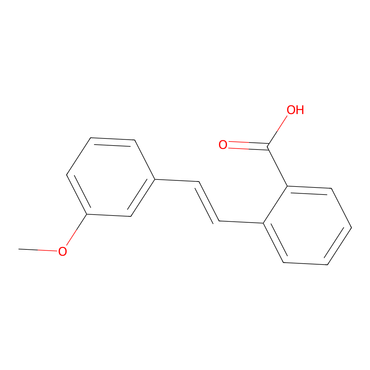 (E)-2-(3-Methoxystyryl)benzoic acid molecular structure, CAS 81428-84-4