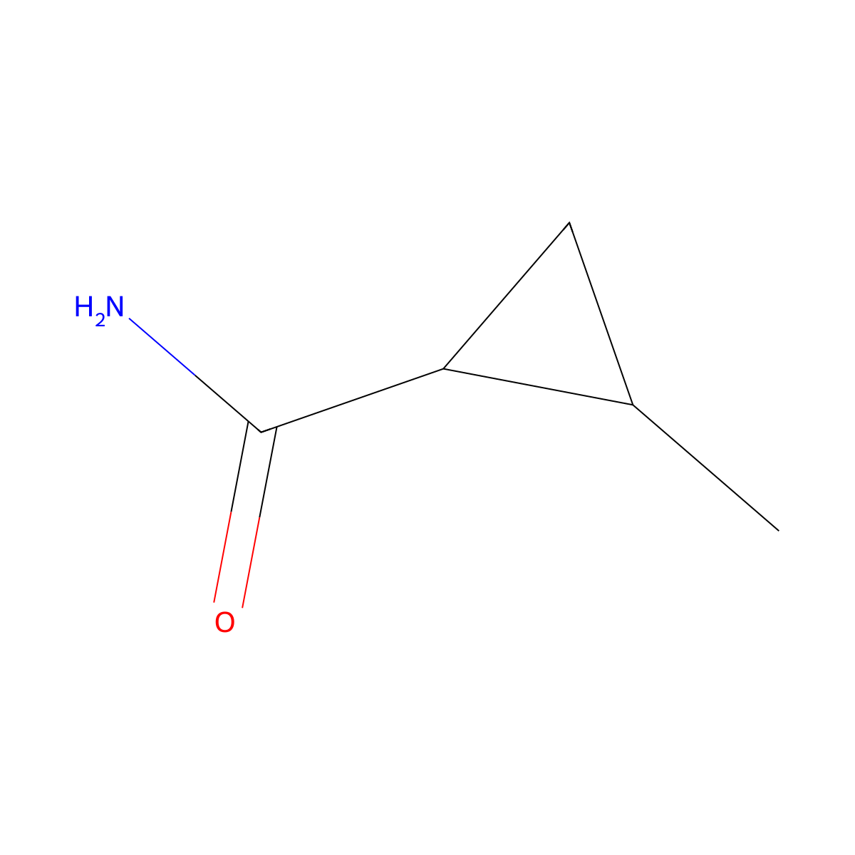 2-Methylcyclopropane-1-carboxamide molecular structure, CAS 81428-99-1