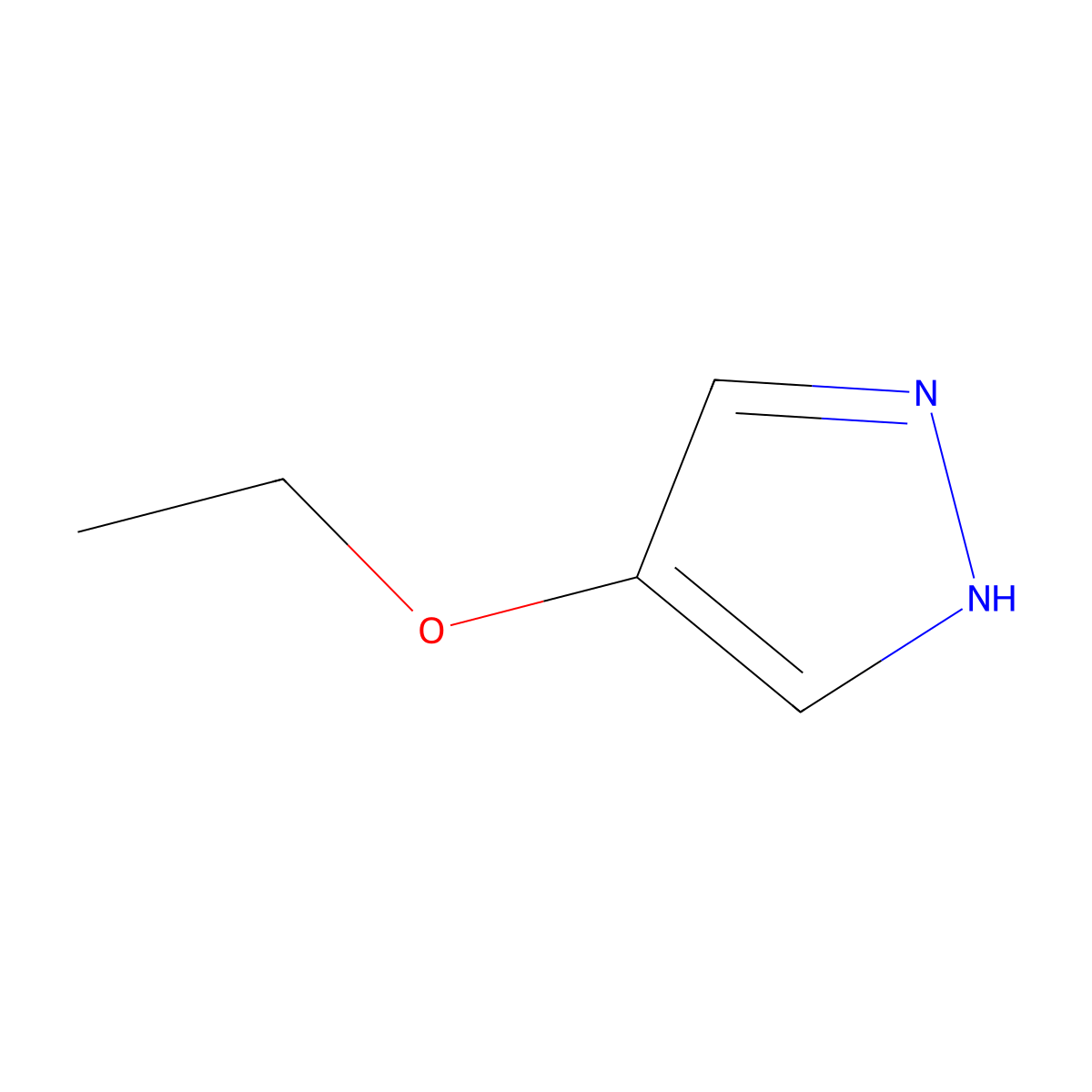 4-Ethoxy-1H-pyrazole molecular structure, CAS 81437-10-7