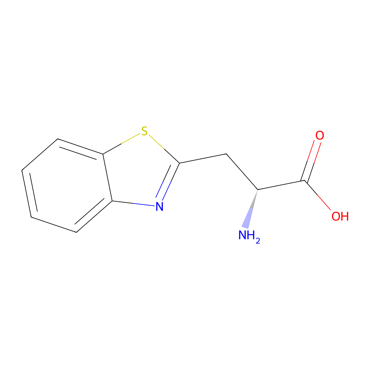 3-(2-Benzothiazolyl)alanine molecular structure, CAS 81440-41-7