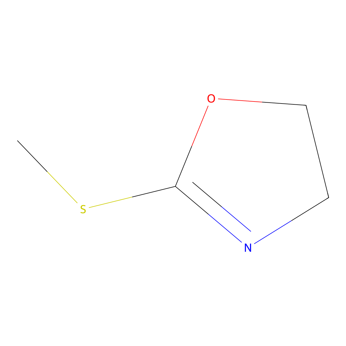 4,5-Dihydro-2-(methylthio)oxazole molecular structure, CAS 81441-04-5