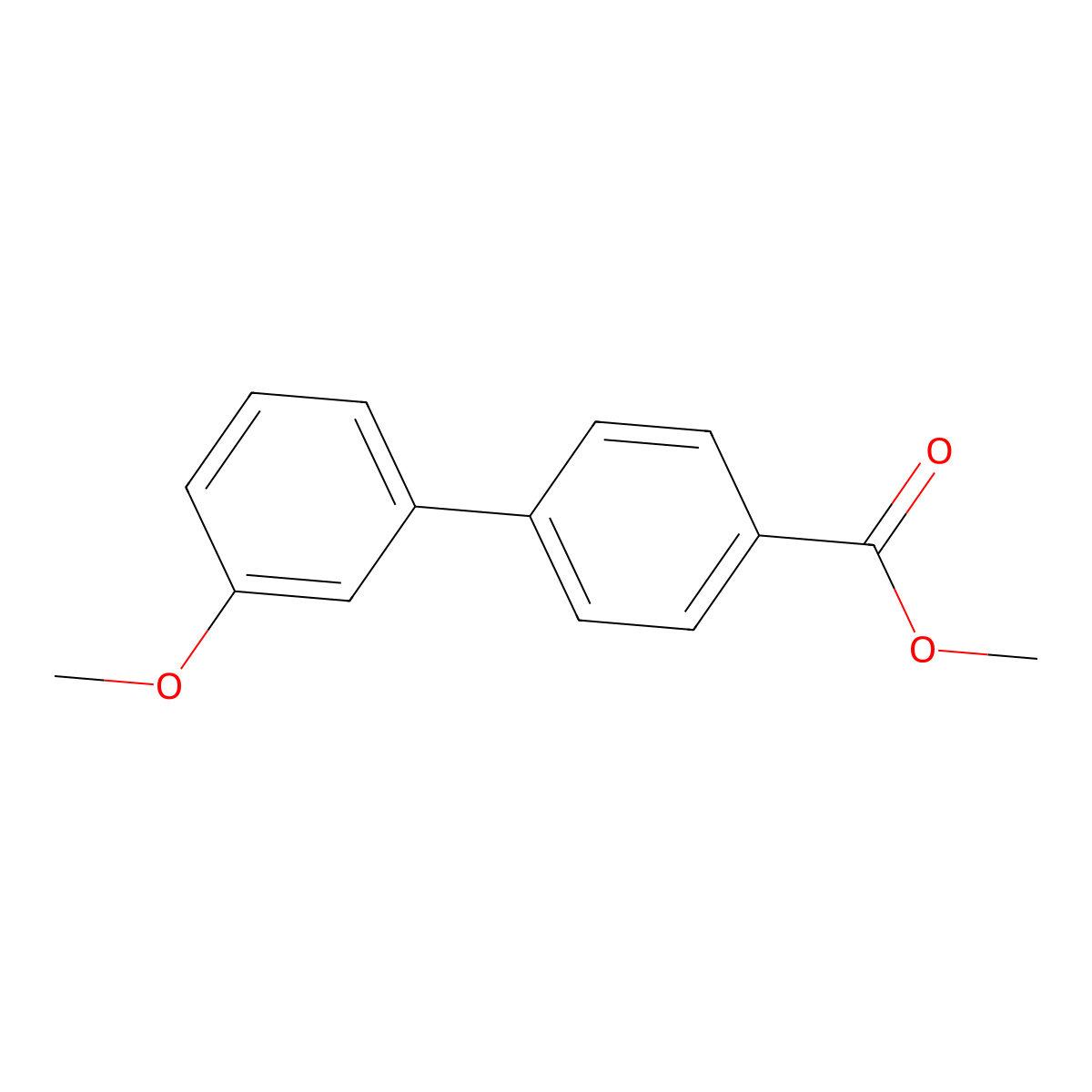 Methyl 3'-methoxy-[1,1'-biphenyl]-4-carboxylate molecular structure, CAS 81443-43-8