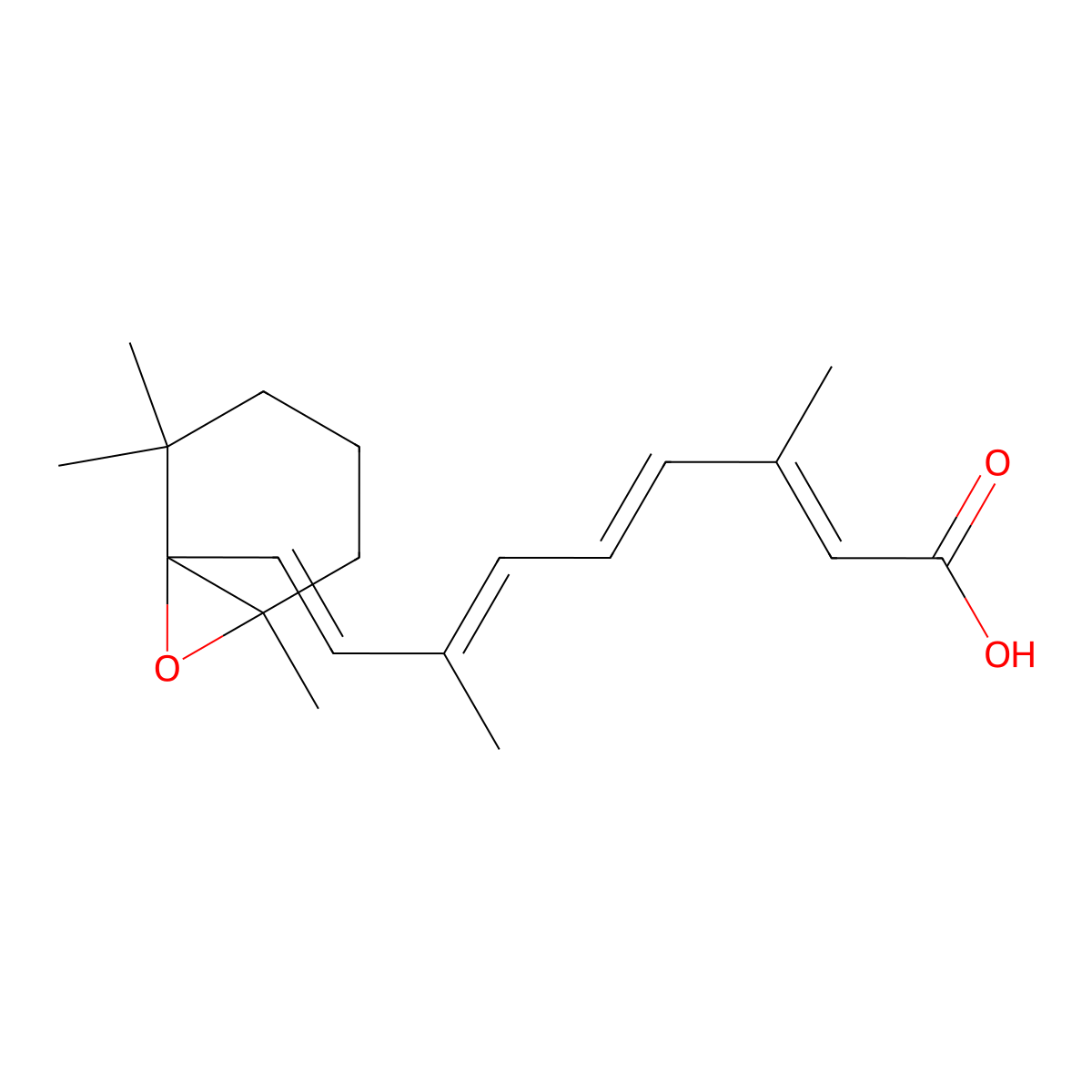 5,6-Epoxyretinoic acid molecular structure, CAS 81444-57-7