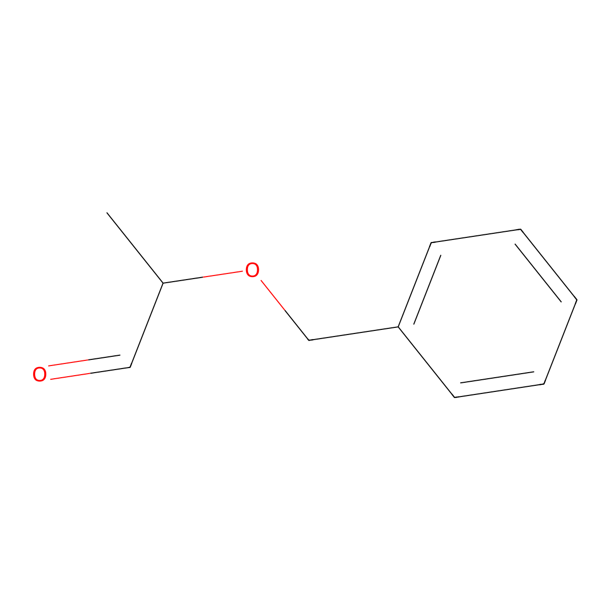 (2S)-2-(Benzyloxy)propanal molecular structure, CAS 81445-44-5