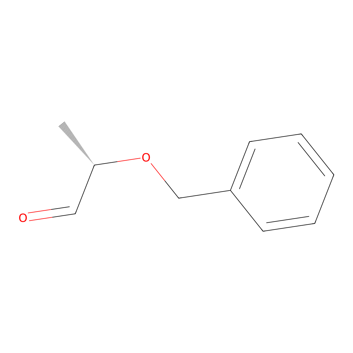 (2S)-2-(Benzyloxy)propanal molecular structure, CAS 81445-44-5