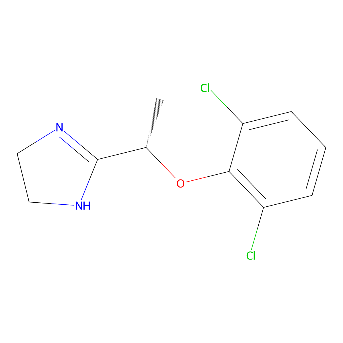 Dexlofexidine molecular structure, CAS 81447-79-2