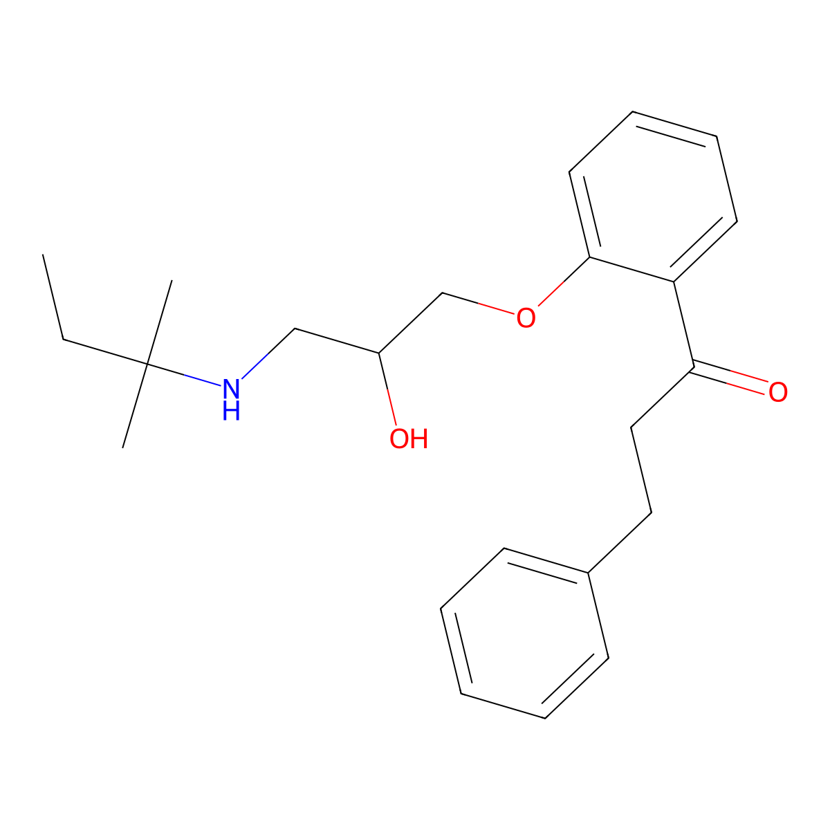 Diprafenone molecular structure, CAS 81447-80-5