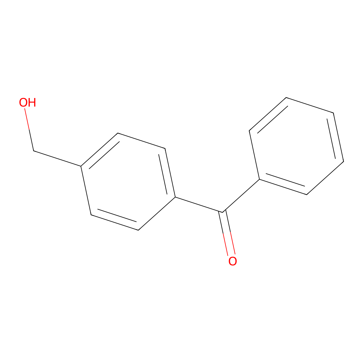 (4-(Hydroxymethyl)phenyl)(phenyl)methanone molecular structure, CAS 81449-01-6