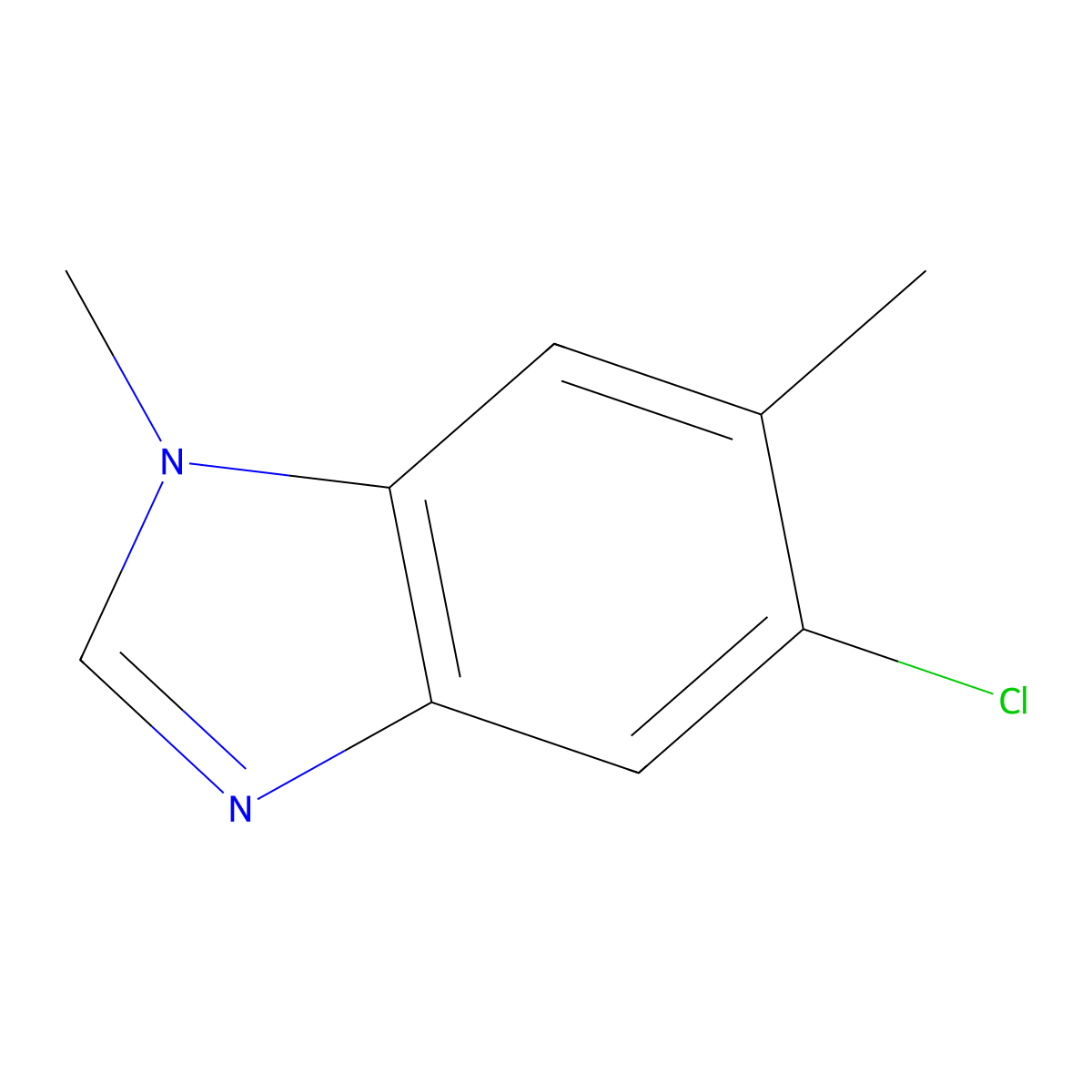 5-Chloro-1,6-dimethylbenzimidazole molecular structure, CAS 81449-99-2