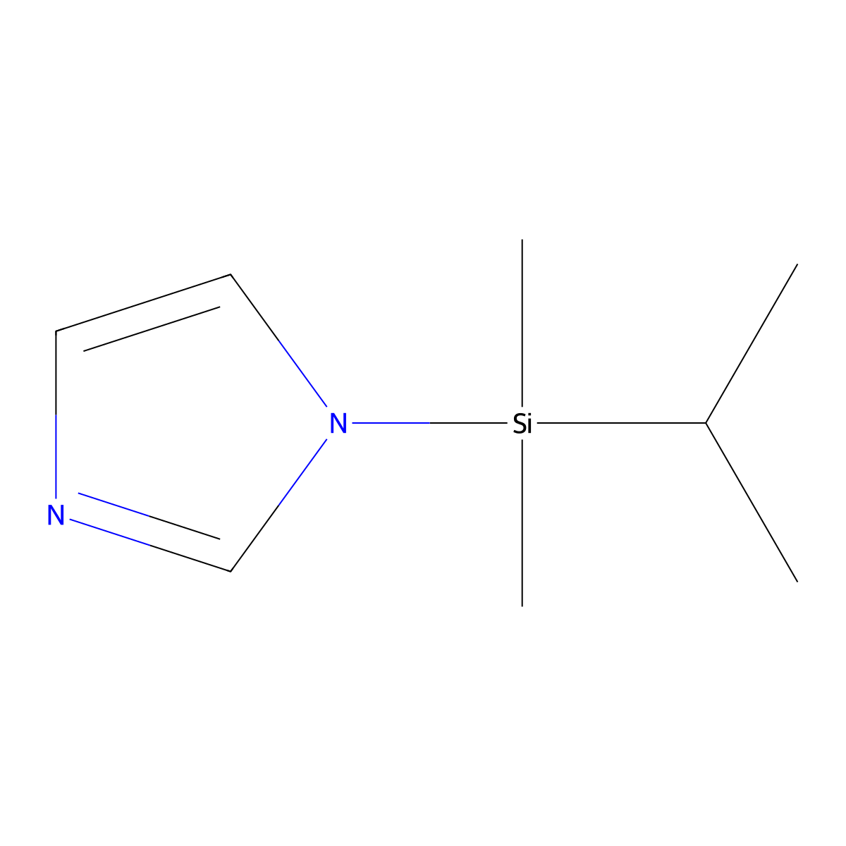 1-(Dimethylisopropylsilyl)imidazole (Dimethylisopropylsilylating Agent) molecular structure, CAS 81452-04-2