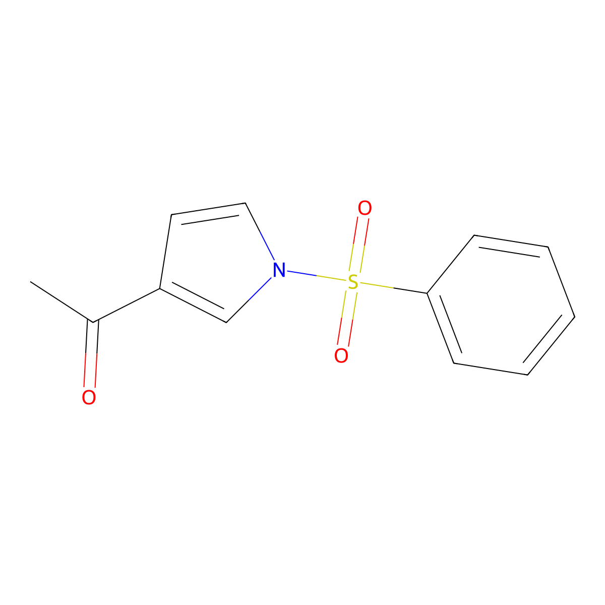 3-Acetyl-1-(phenylsulfonyl)pyrrole molecular structure, CAS 81453-98-7