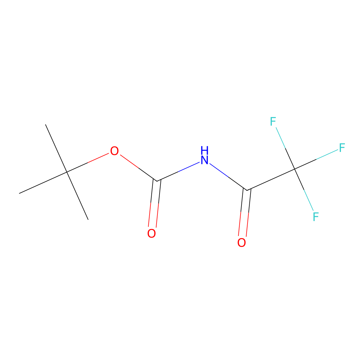 tert-Butyl (2,2,2-trifluoroacetyl)carbamate molecular structure, CAS 81464-59-7