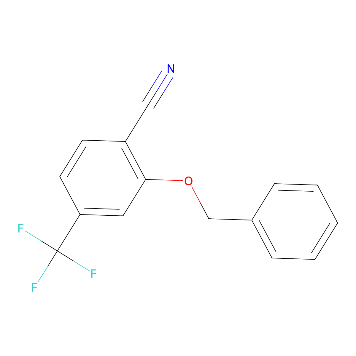 2-(Benzyloxy)-4-(trifluoromethyl)benzonitrile molecular structure, CAS 81465-87-4