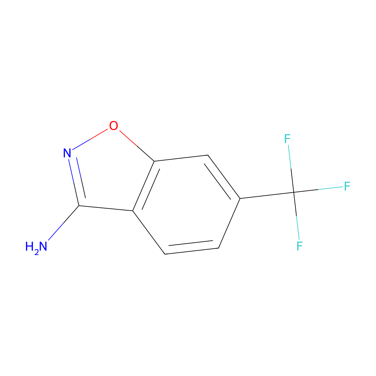 6-(Trifluoromethyl)-1,2-benzoxazol-3-amine molecular structure, CAS 81465-91-0