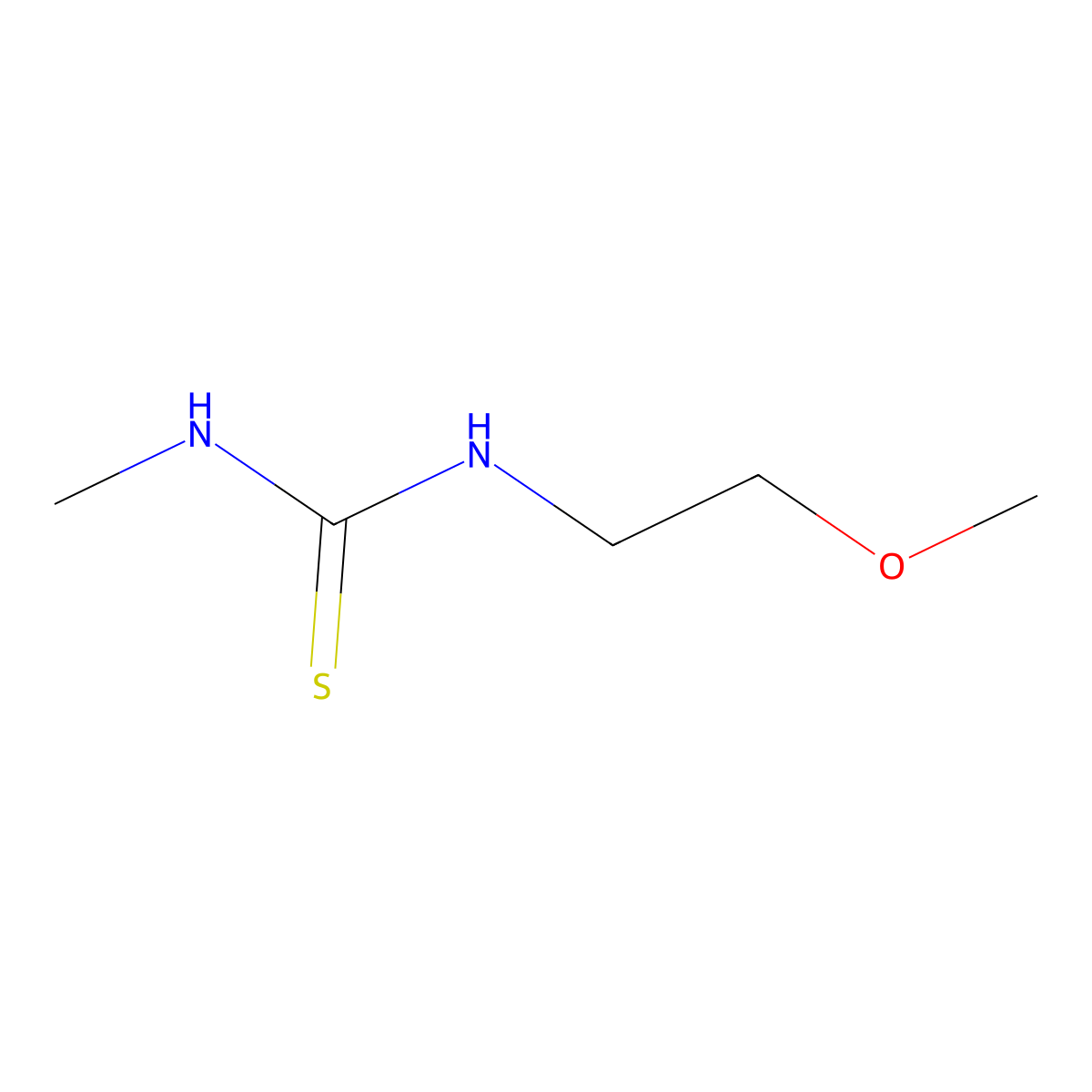 3-(2-Methoxyethyl)-1-methylthiourea molecular structure, CAS 81467-03-0