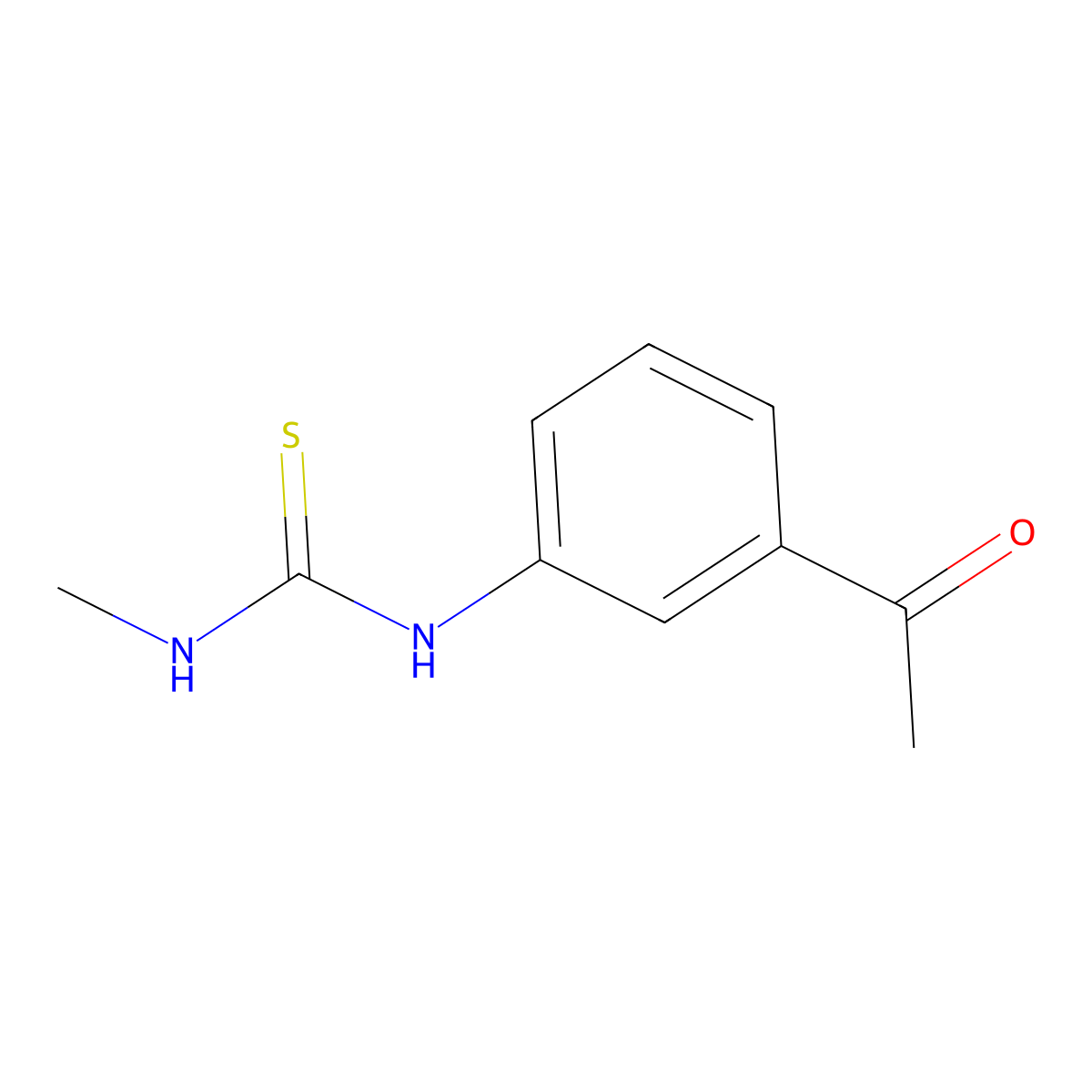 N-(3-acetylphenyl)-N'-methylthiourea molecular structure, CAS 81467-06-3