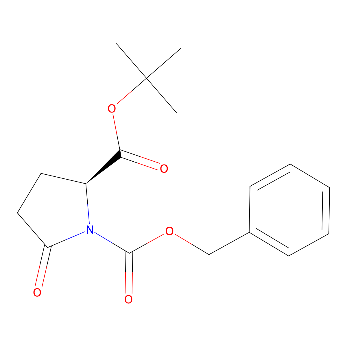 Z-Pyr-OtBu molecular structure, CAS 81470-51-1