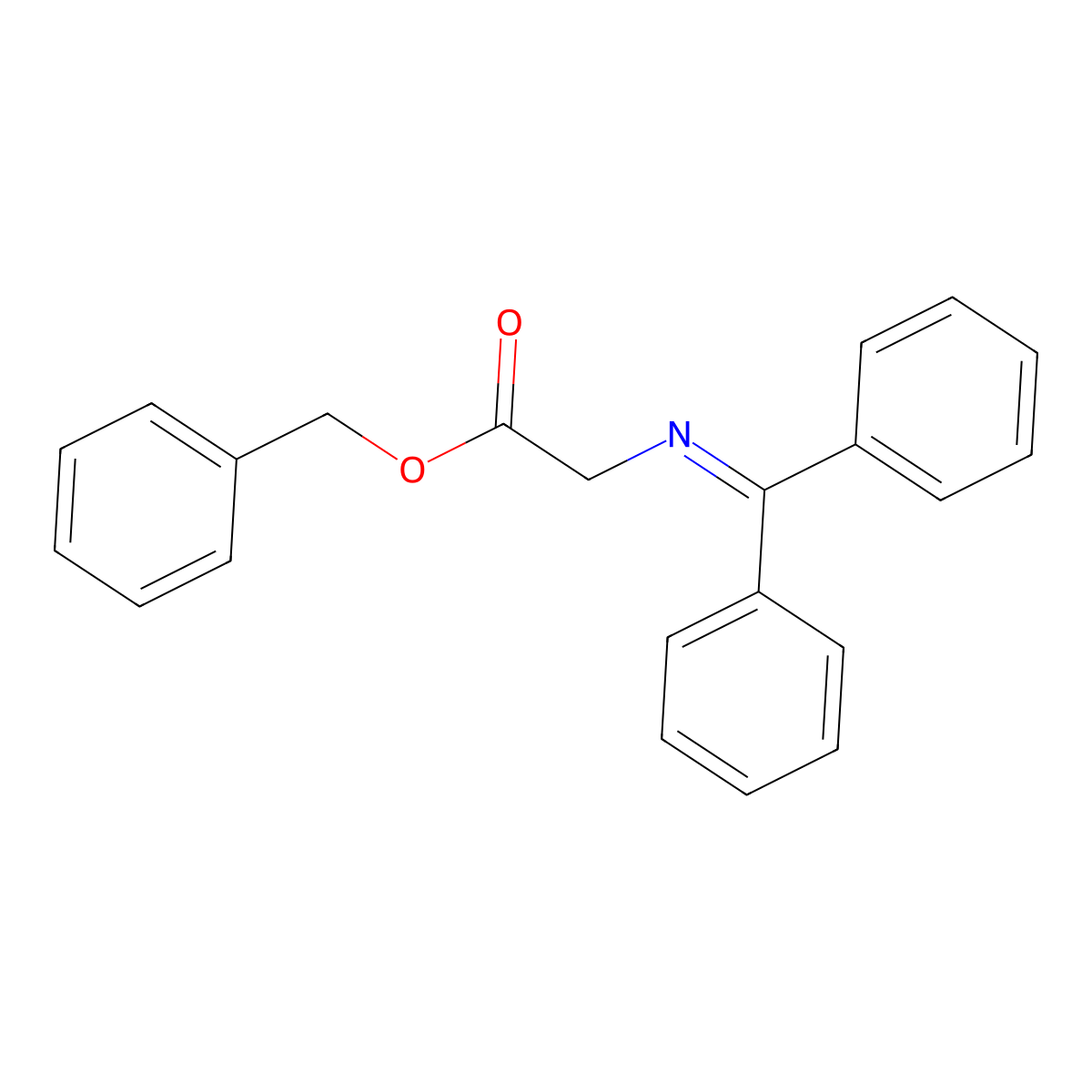 Diphenylmethylene-Glycine benzyl ester molecular structure, CAS 81477-91-0