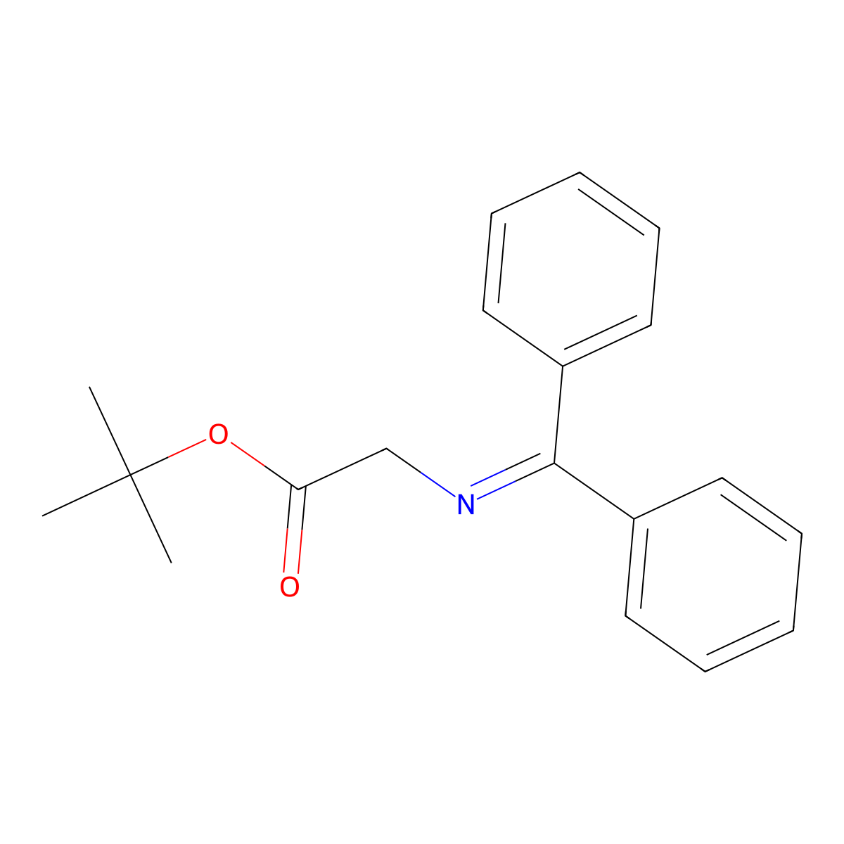 N-(Diphenylmethylene)glycine tert-butyl ester molecular structure, CAS 81477-94-3