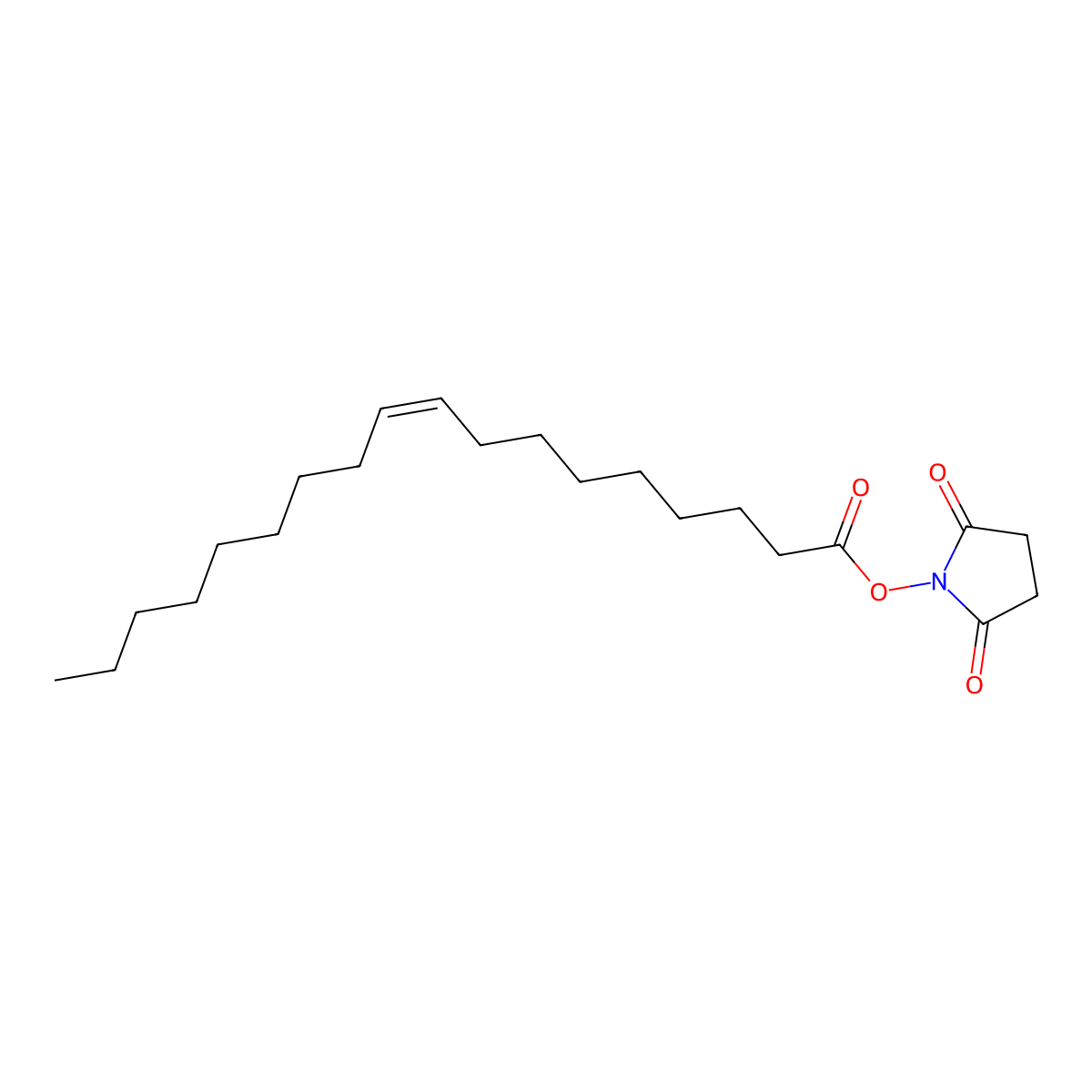 Oleic Acid N-Hydroxysuccinimide molecular structure, CAS 81480-40-2