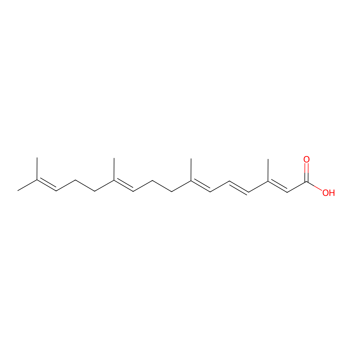 Acyclic retinoid molecular structure, CAS 81485-25-8