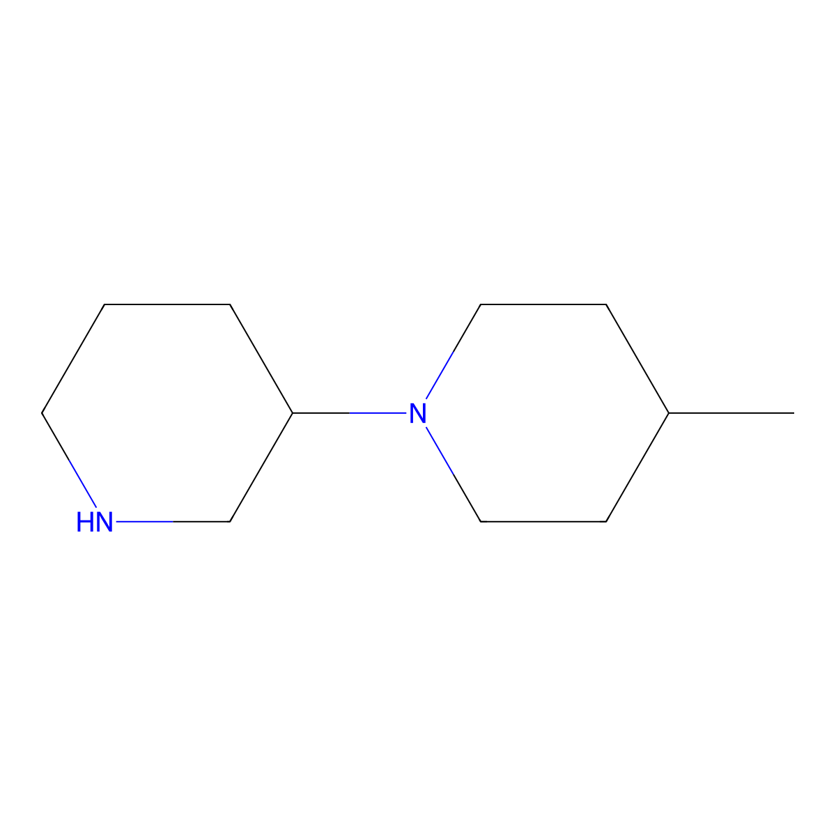 4-Methyl-1,3'-bipiperidine molecular structure, CAS 814916-96-6