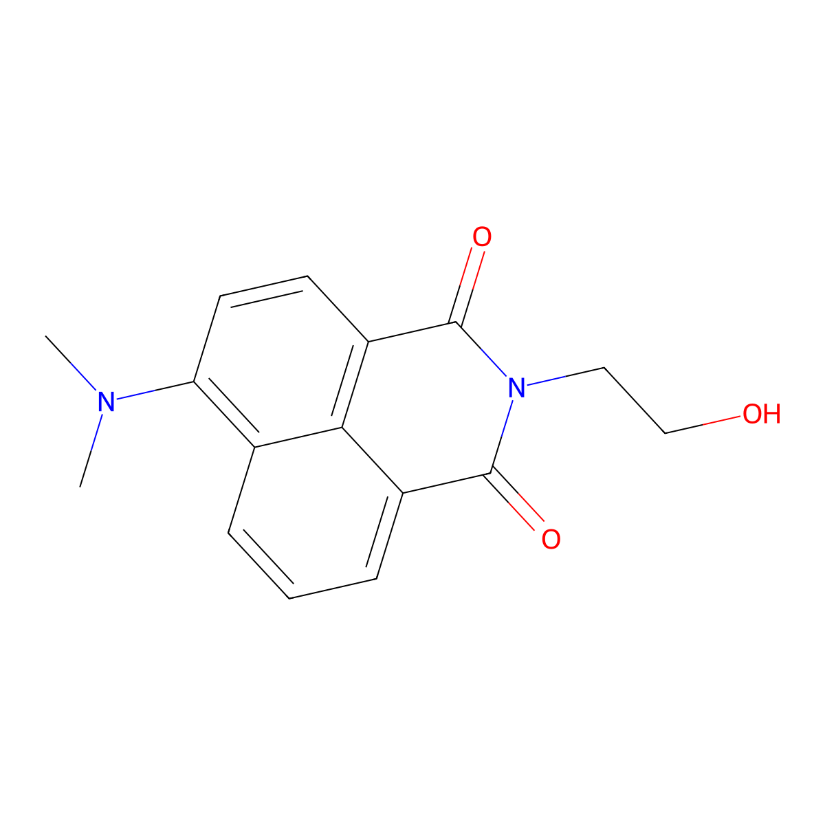 6-(Dimethylamino)-2-(2-hydroxyethyl)benzo[de]isoquinoline-1,3-dione molecular structure, CAS 81494-72-6