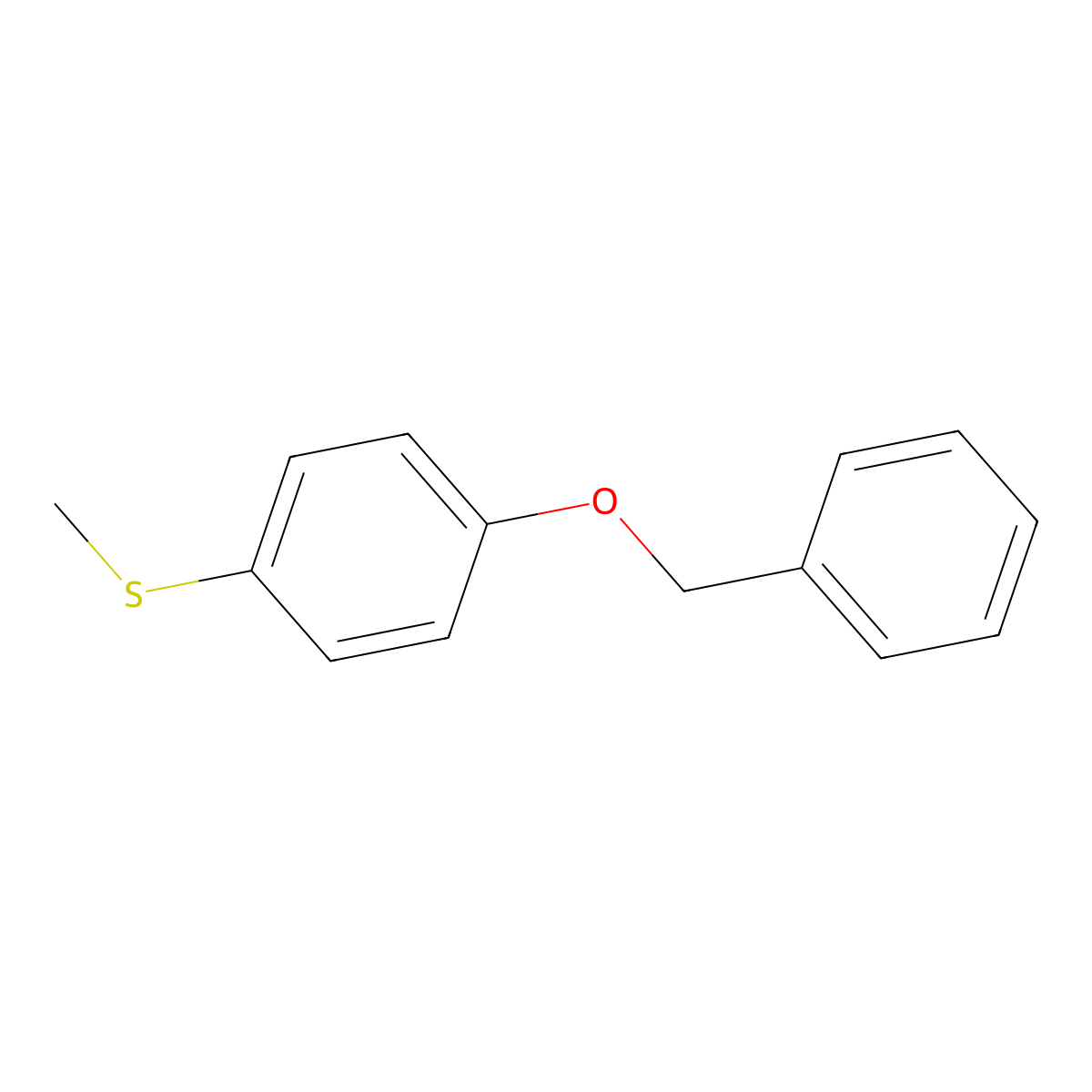 1-(Benzyloxy)-4-(methylsulfanyl)benzene molecular structure, CAS 81499-30-1