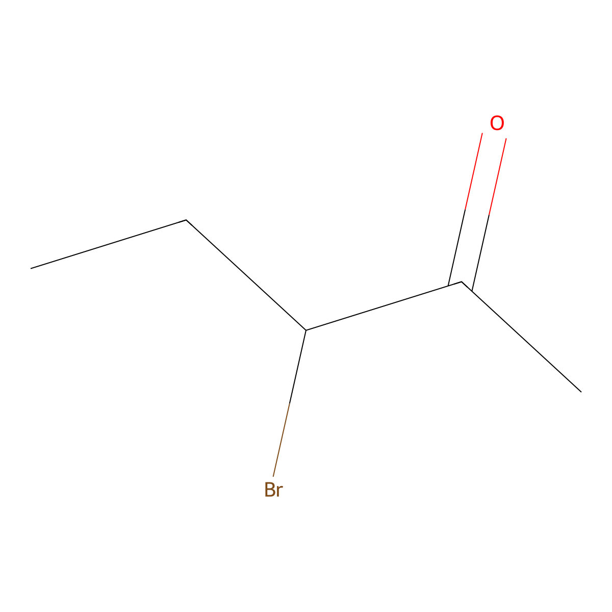 3-Bromo-2-pentanone molecular structure, CAS 815-48-5