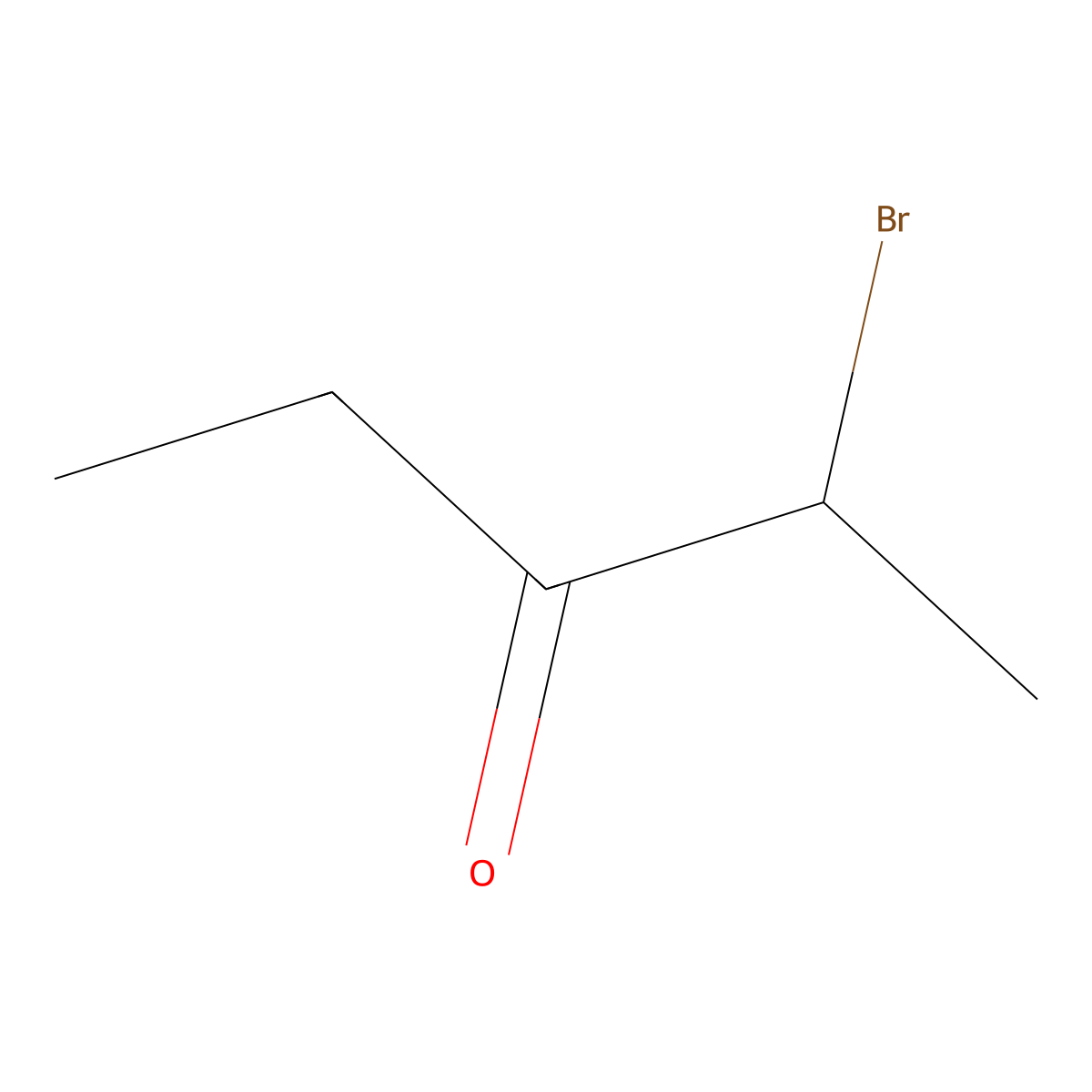 2-Bromo-3-pentanone molecular structure, CAS 815-52-1