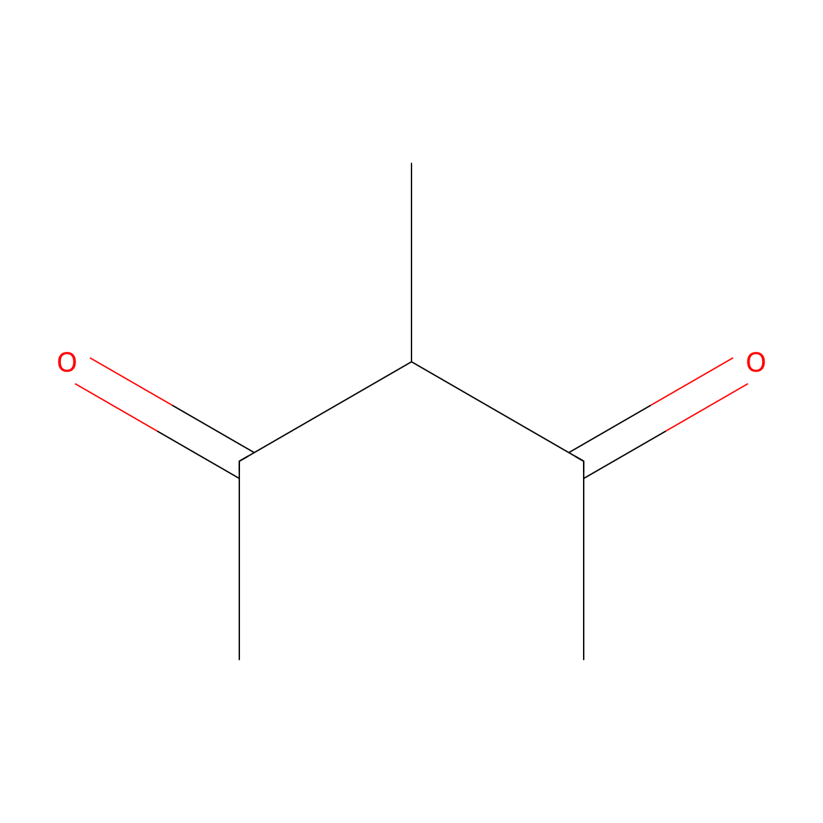 3-Methyl-2,4-pentanedione molecular structure, CAS 815-57-6