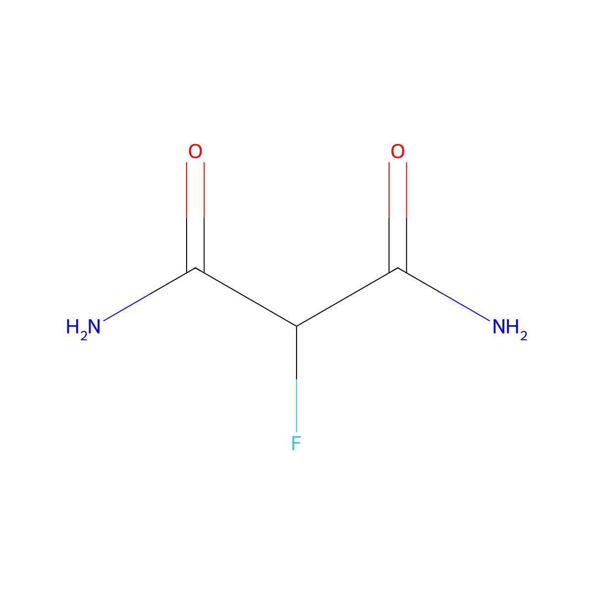 2-Fluoromalonamide molecular structure, CAS 815-59-8