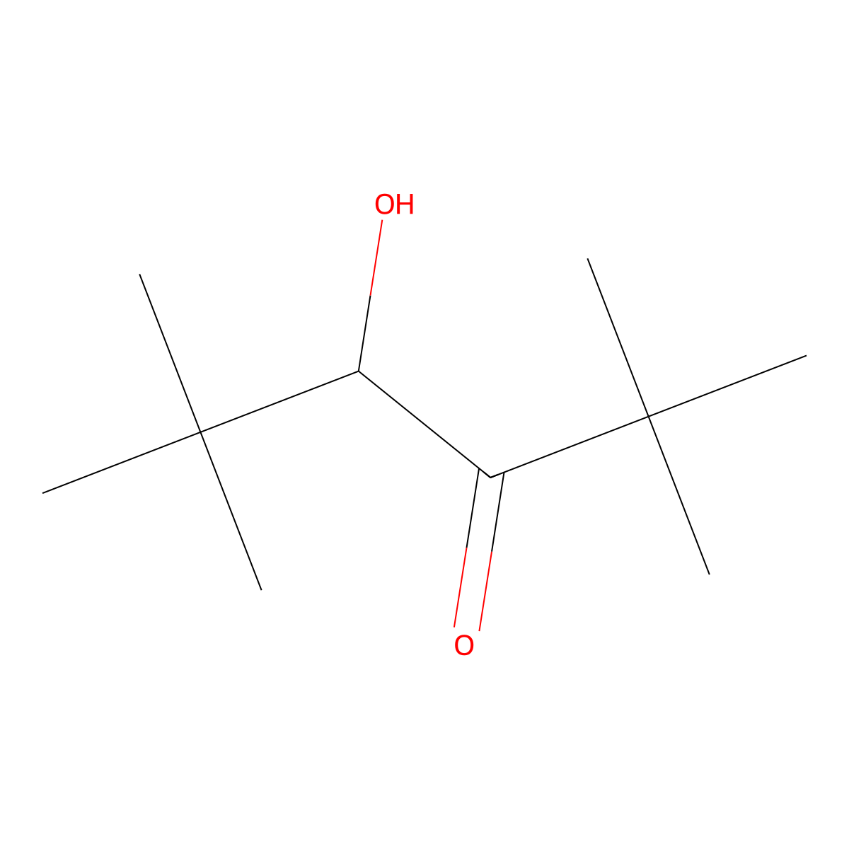 4-Hydroxy-2,2,5,5-tetramethylhexan-3-one molecular structure, CAS 815-66-7