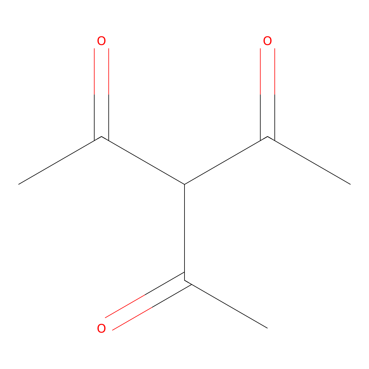 Methine triacetate molecular structure, CAS 815-68-9