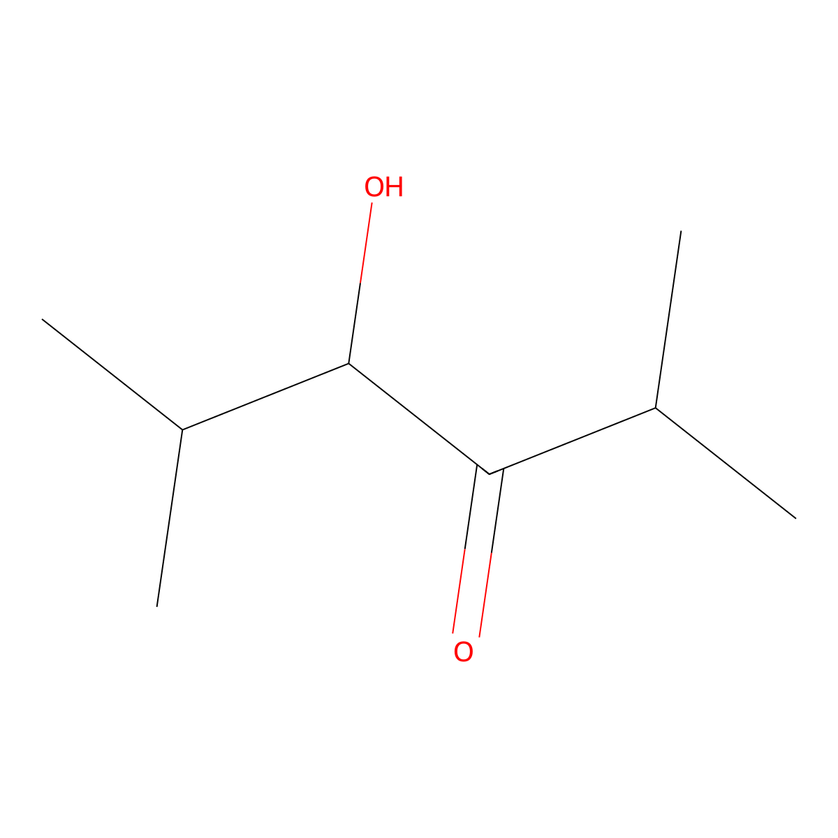 4-Hydroxy-2,5-dimethylhexan-3-one molecular structure, CAS 815-77-0